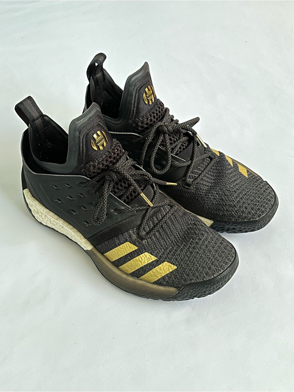 Adidas Harden Vol. 2 Black Gold Basketball Shoes
